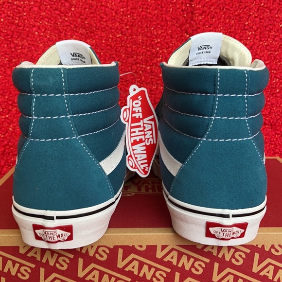 Vans Sk8-Hi Blue Coral/True White MENS - Picture 14 of 16